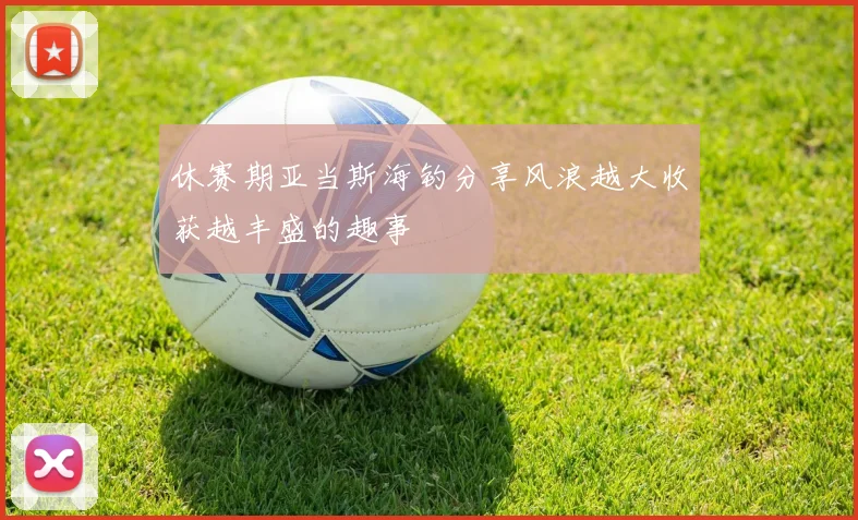 休赛期亚当斯海钓分享风浪越大收获越丰盛的趣事